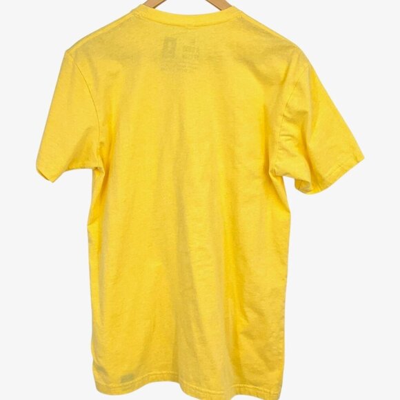Be A Good Person Signature T-Shirt Yellow Size M Spell Out Logo Short Sleeve - Picture 3 of 5